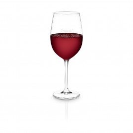 Spersonalizować czerwone wino szkło Leonarda - Gratulacje