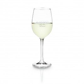 Spersonalizować, wino białe szkło Leonarda - Gratulacje