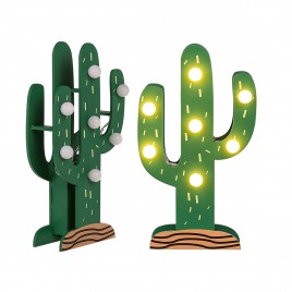 Drewniany kaktus LED