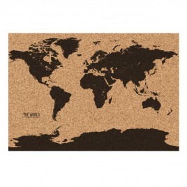 Korkowa mapa świata