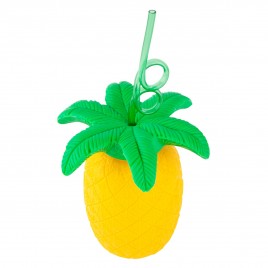 Kubek "Ananas" ze słomką
