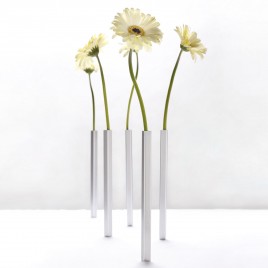 Magnetyczne wazoniki do kwiatów (srebrne)