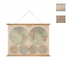 Mapa świata - plakat w stylu vintage