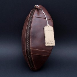 Skórzany portfel w kształcie piłki do futbolu