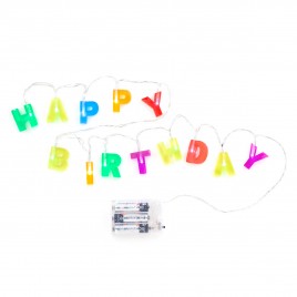 Świecące Litery "Happy Birthday"