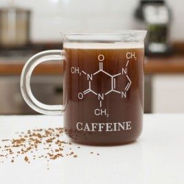 Kubek ze wzorem chemicznym kofeiny!