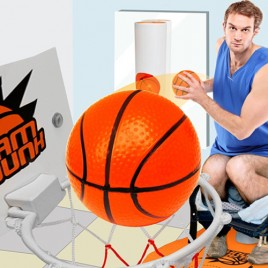 Toaletowa koszykówka - sport przede wszystkim!