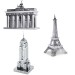 Metalowe modele 3D “Budowle świata”